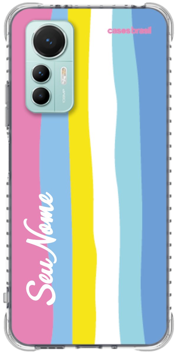 Capinha para Celular Arco-íris Vertical Colorido