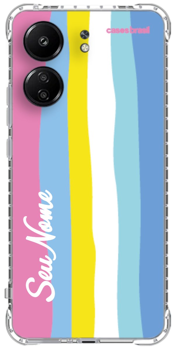 Capinha para Celular Arco-íris Vertical Colorido
