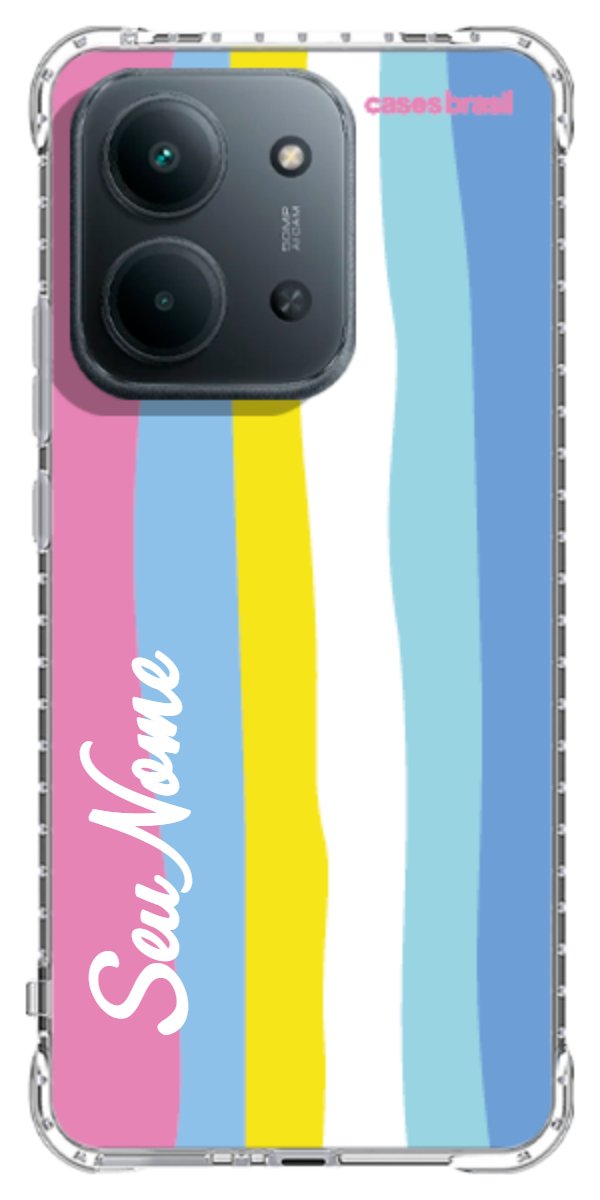 Capinha para Celular Arco-íris Vertical Colorido