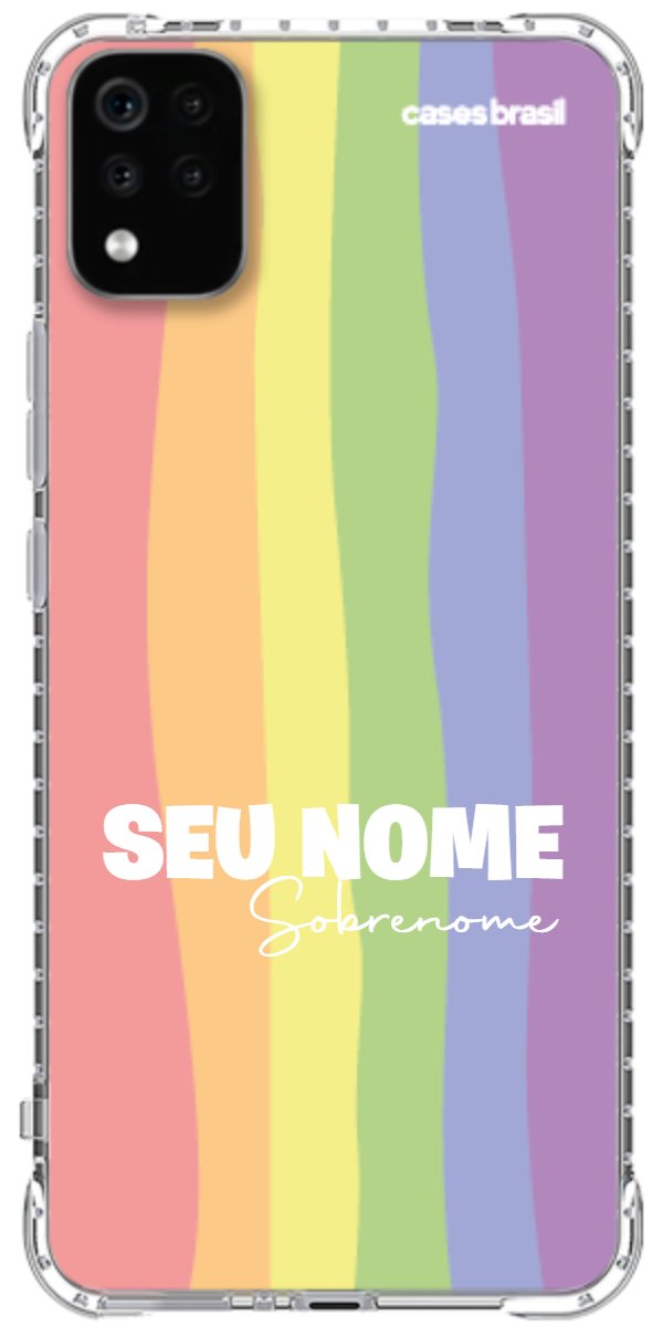 Capinha para Celular Arco-íris Vertical Sobrenome
