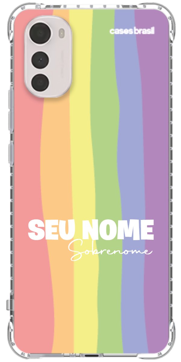 Capinha para Celular Arco-íris Vertical Sobrenome