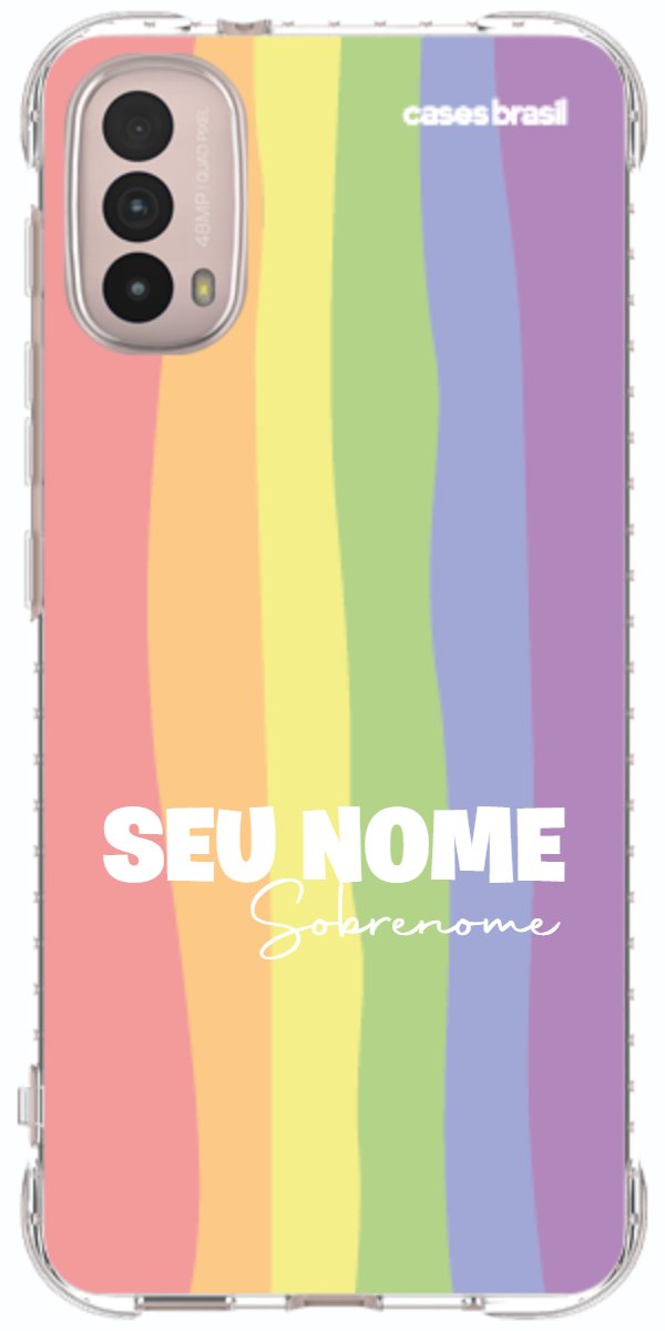 Capinha para Celular Arco-íris Vertical Sobrenome