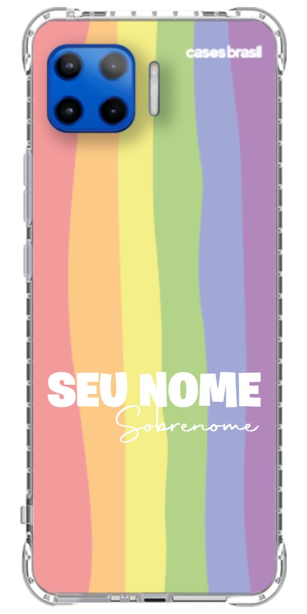 Capinha para Celular Arco-íris Vertical Sobrenome