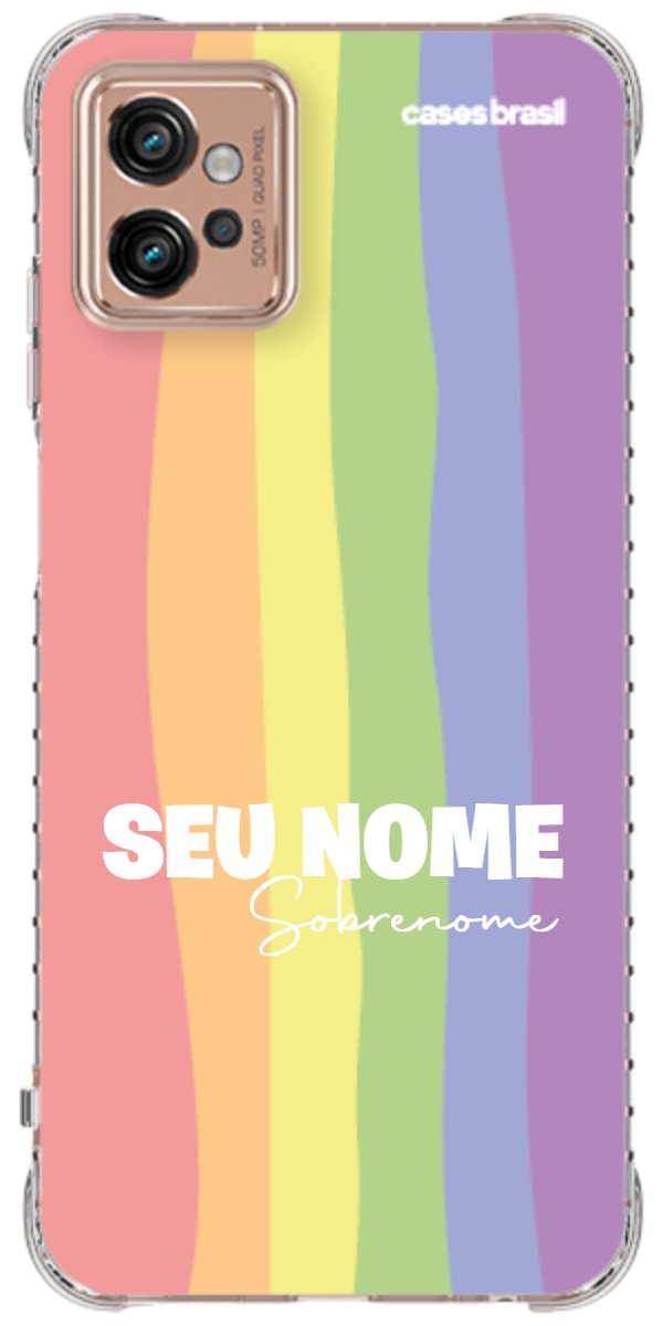 Capinha para Celular Arco-íris Vertical Sobrenome