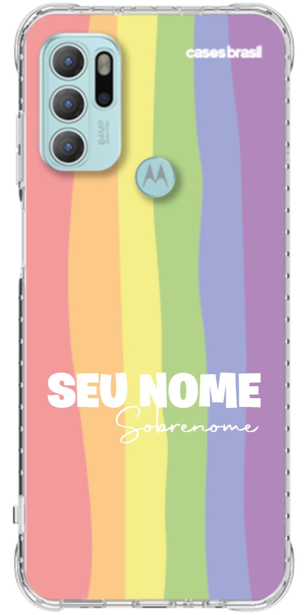 Capinha para Celular Arco-íris Vertical Sobrenome
