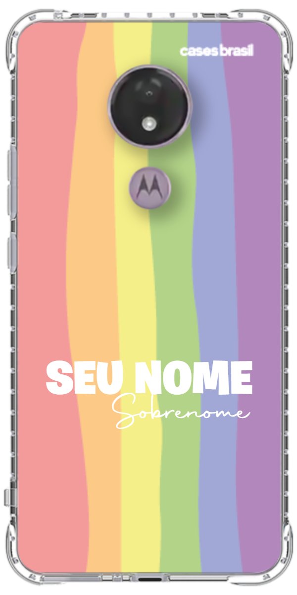 Capinha para Celular Arco-íris Vertical Sobrenome