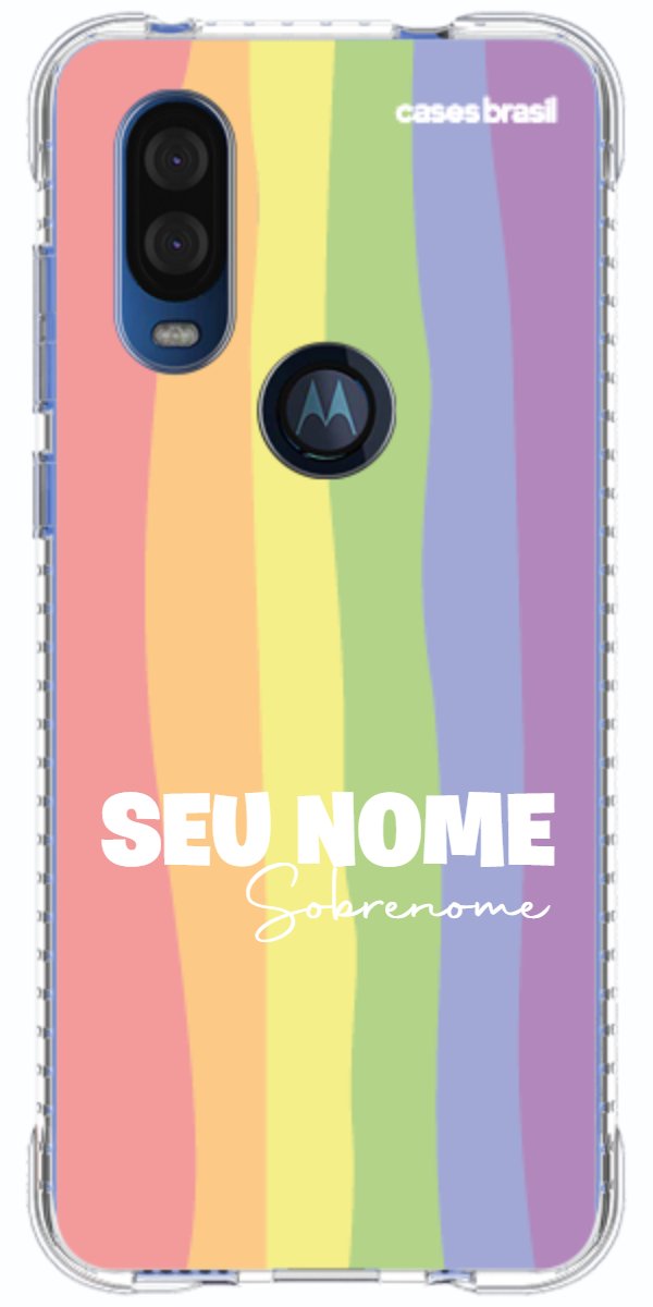 Capinha para Celular Arco-íris Vertical Sobrenome