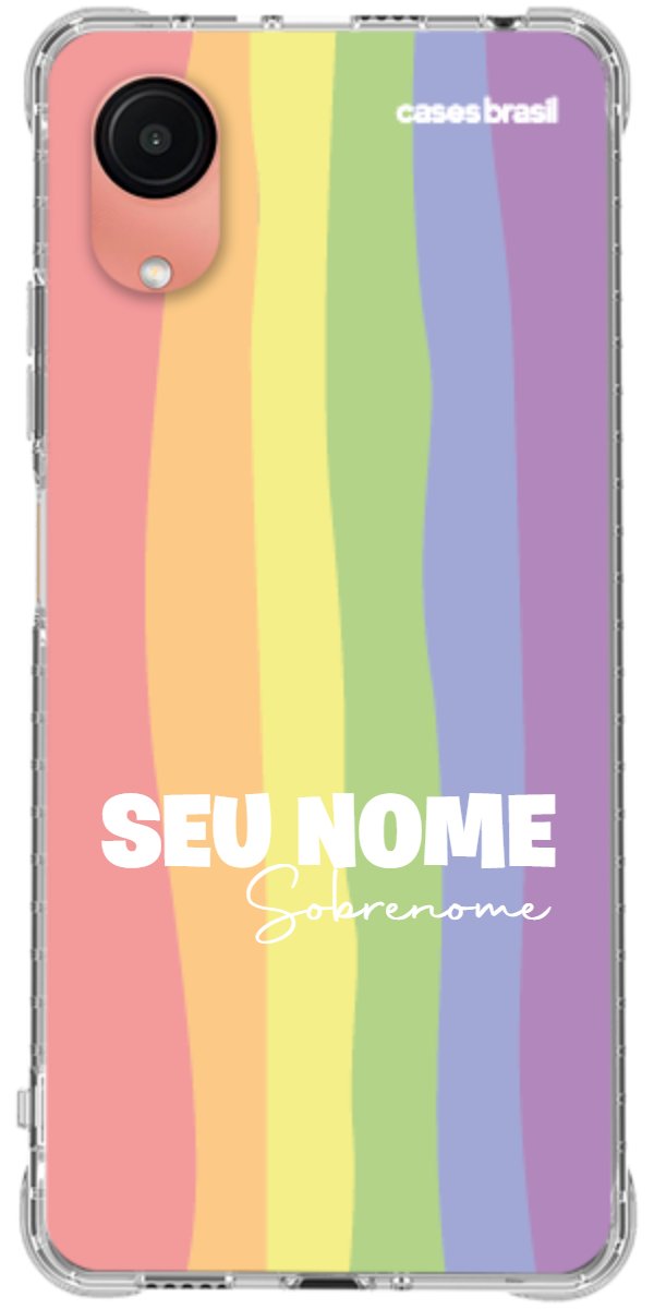 Capinha para Celular Arco-íris Vertical Sobrenome