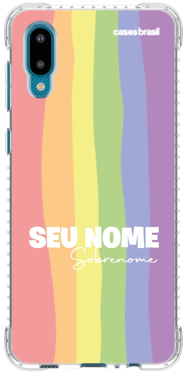 Capinha para Celular Arco-íris Vertical Sobrenome