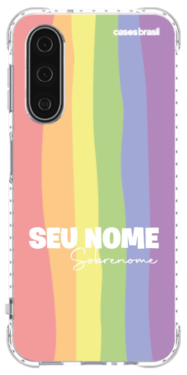 Capinha para Celular Arco-íris Vertical Sobrenome