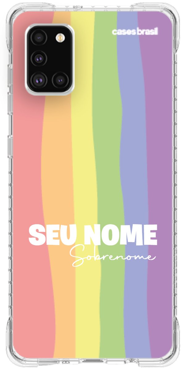 Capinha para Celular Arco-íris Vertical Sobrenome