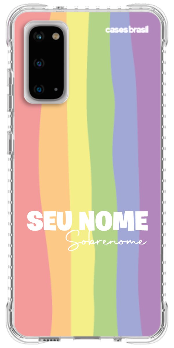 Capinha para Celular Arco-íris Vertical Sobrenome