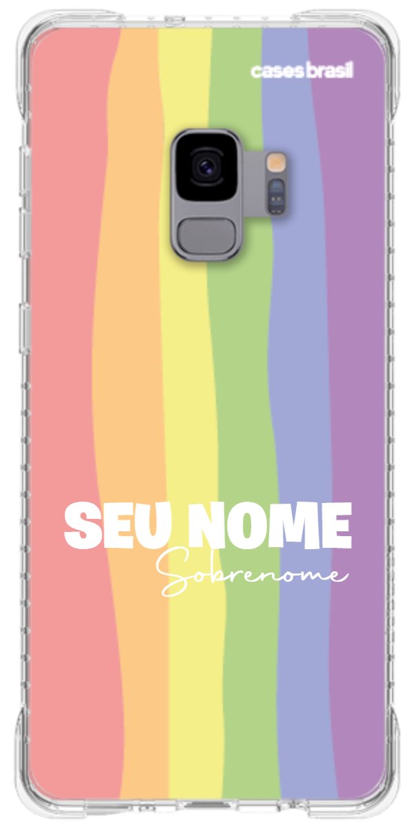 Capinha para Celular Arco-íris Vertical Sobrenome