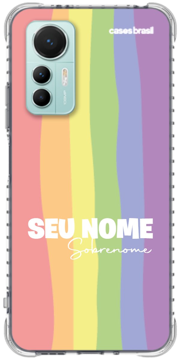 Capinha para Celular Arco-íris Vertical Sobrenome