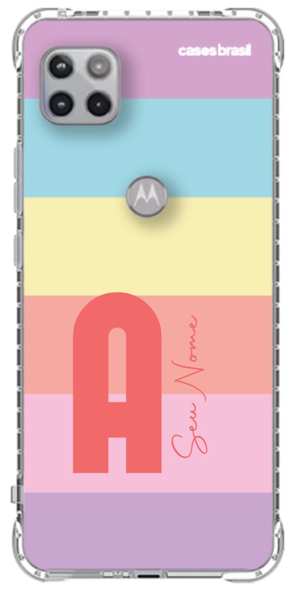 Capinha para Celular Arco-íris Cores Pastel