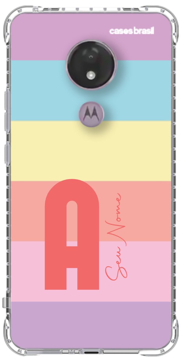 Capinha para Celular Arco-íris Cores Pastel