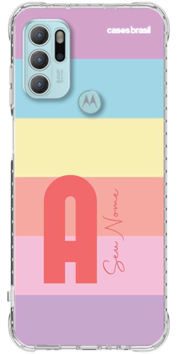 Capinha para Celular Arco-íris Cores Pastel