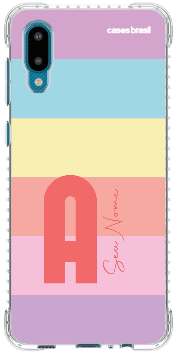 Capinha para Celular Arco-íris Cores Pastel