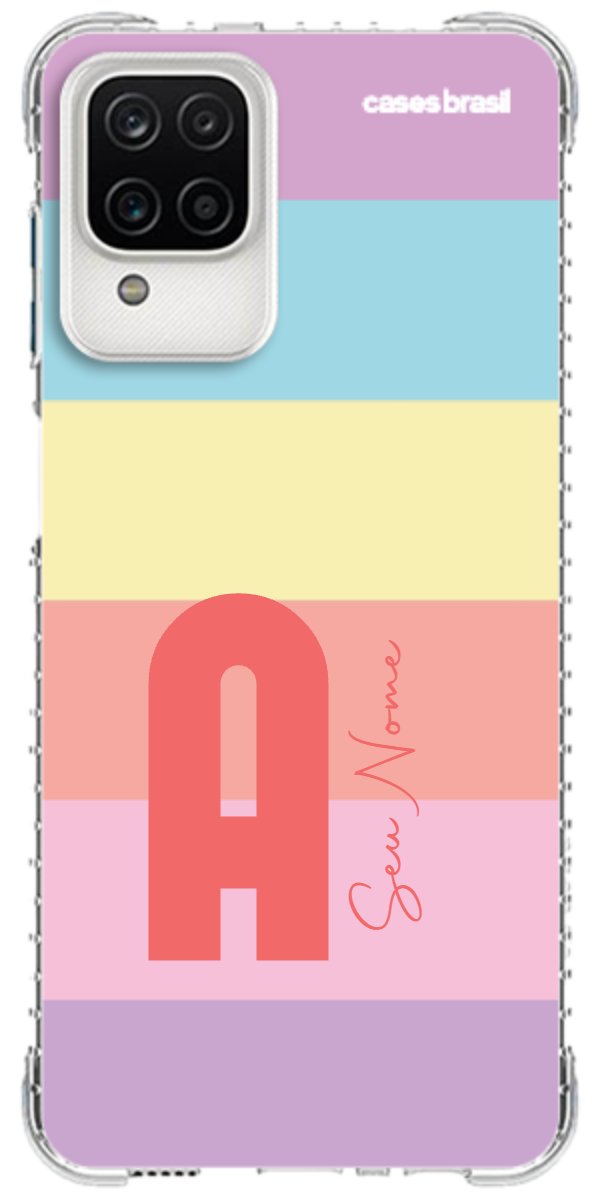 Capinha para Celular Arco-íris Cores Pastel