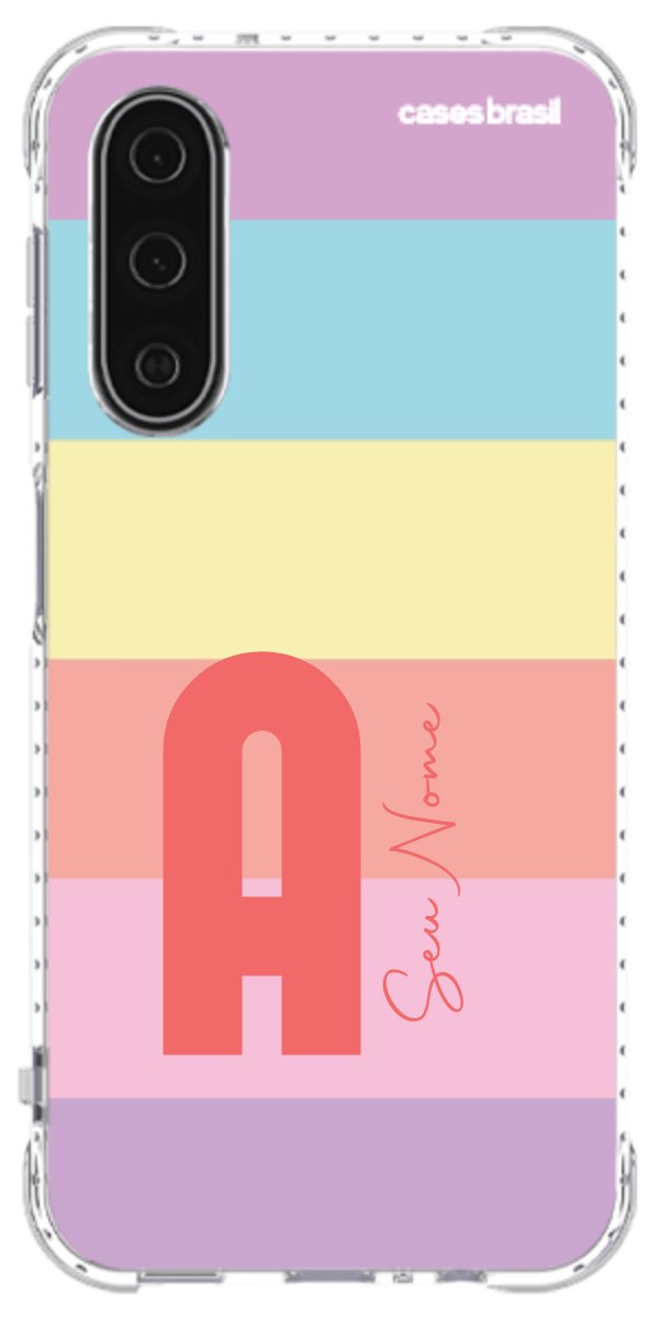 Capinha para Celular Arco-íris Cores Pastel