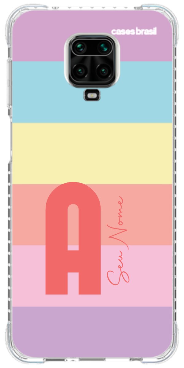 Capinha para Celular Arco-íris Cores Pastel