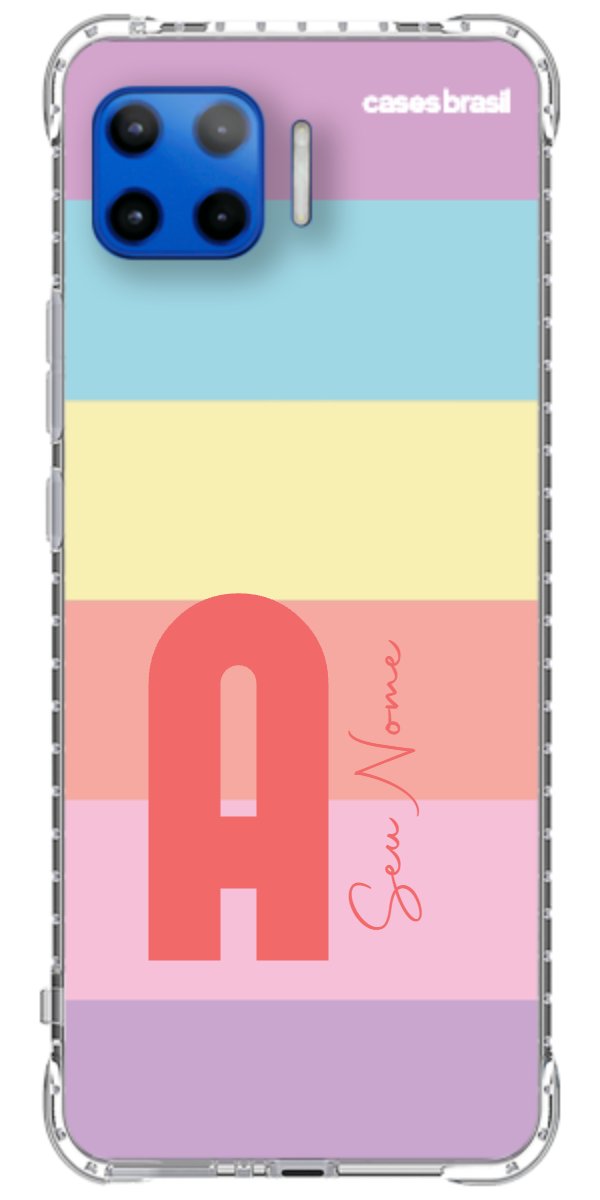 Capinha para Celular Arco-íris Cores Pastel
