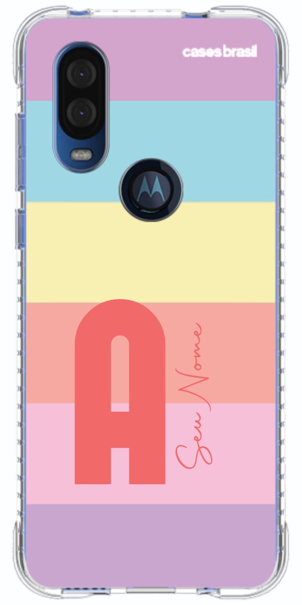 Capinha para Celular Arco-íris Cores Pastel