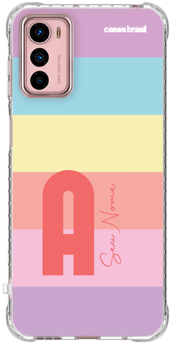 Capinha para Celular Arco-íris Cores Pastel