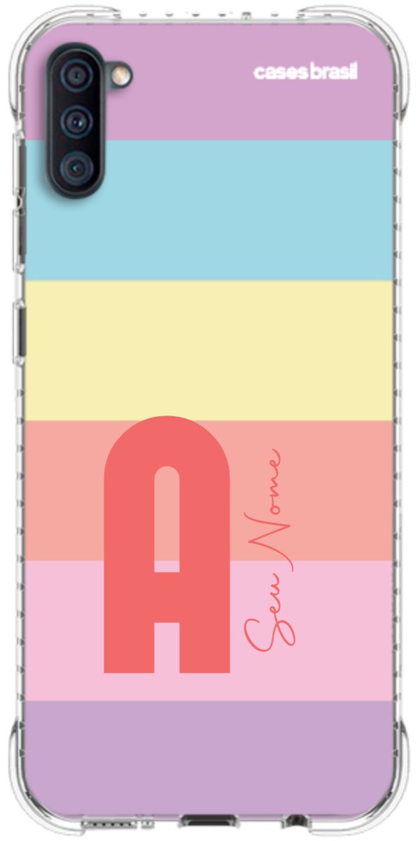 Capinha para Celular Arco-íris Cores Pastel