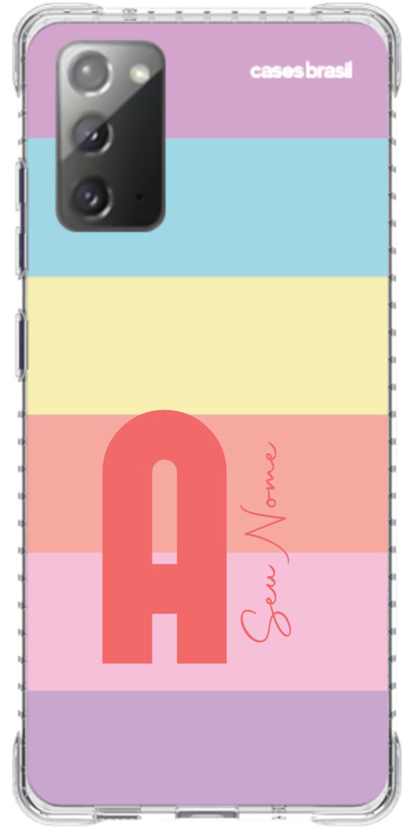 Capinha para Celular Arco-íris Cores Pastel