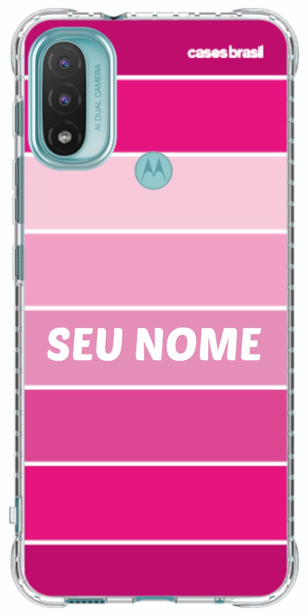 Capinha para Celular Faixas Tons de Rosas
