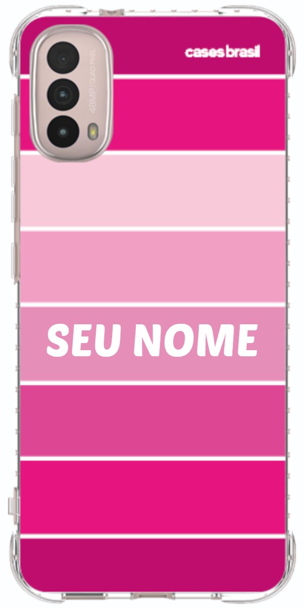 Capinha para Celular Faixas Tons de Rosas