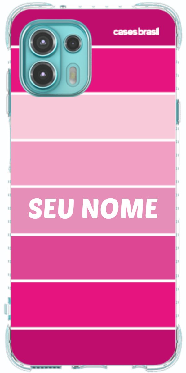 Capinha para Celular Faixas Tons de Rosas