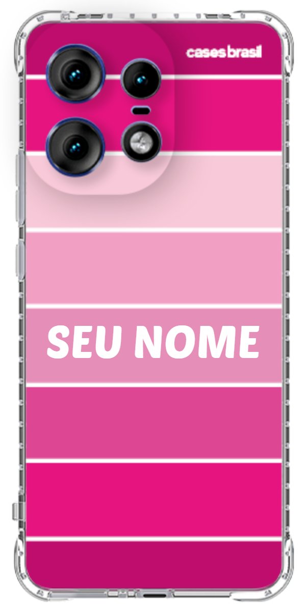 Capinha para Celular Faixas Tons de Rosas