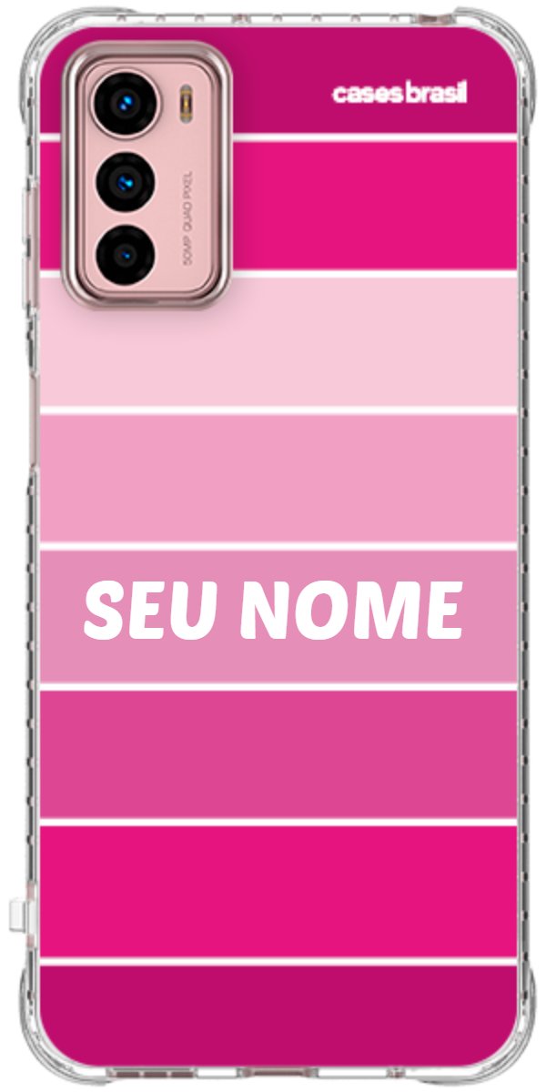 Capinha para Celular Faixas Tons de Rosas