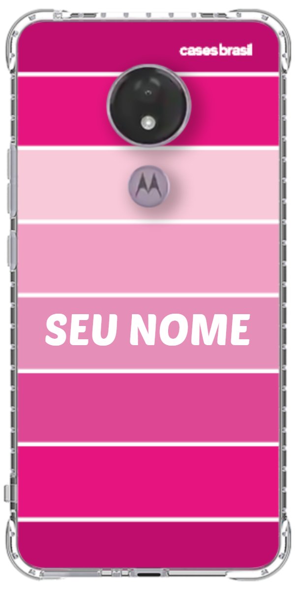 Capinha para Celular Faixas Tons de Rosas