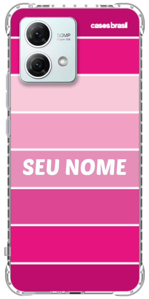 Capinha para Celular Faixas Tons de Rosas