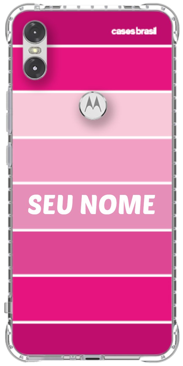 Capinha para Celular Faixas Tons de Rosas
