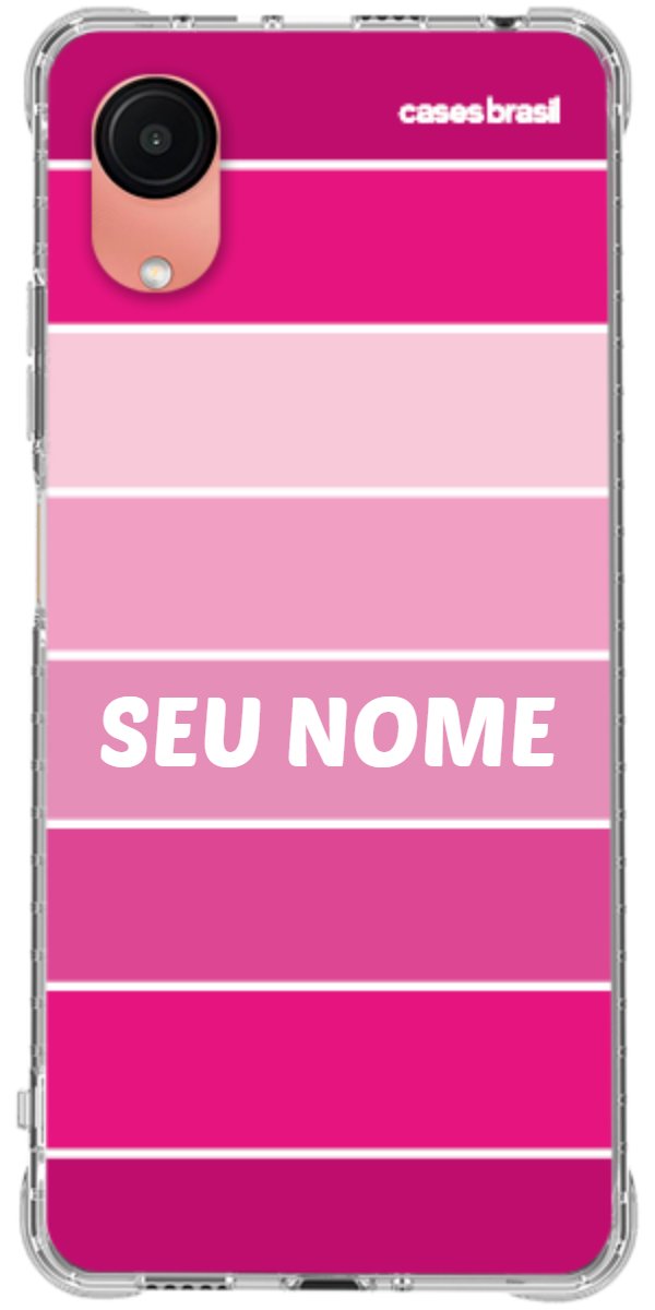 Capinha para Celular Faixas Tons de Rosas