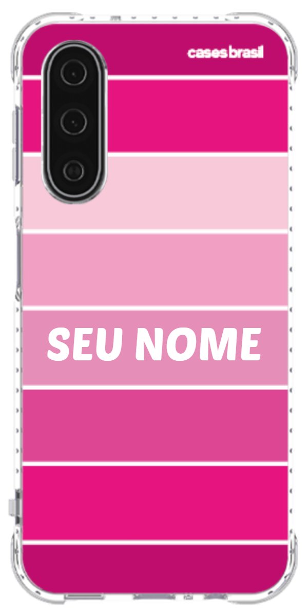 Capinha para Celular Faixas Tons de Rosas