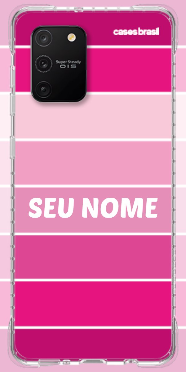 Capinha para Celular Faixas Tons de Rosas