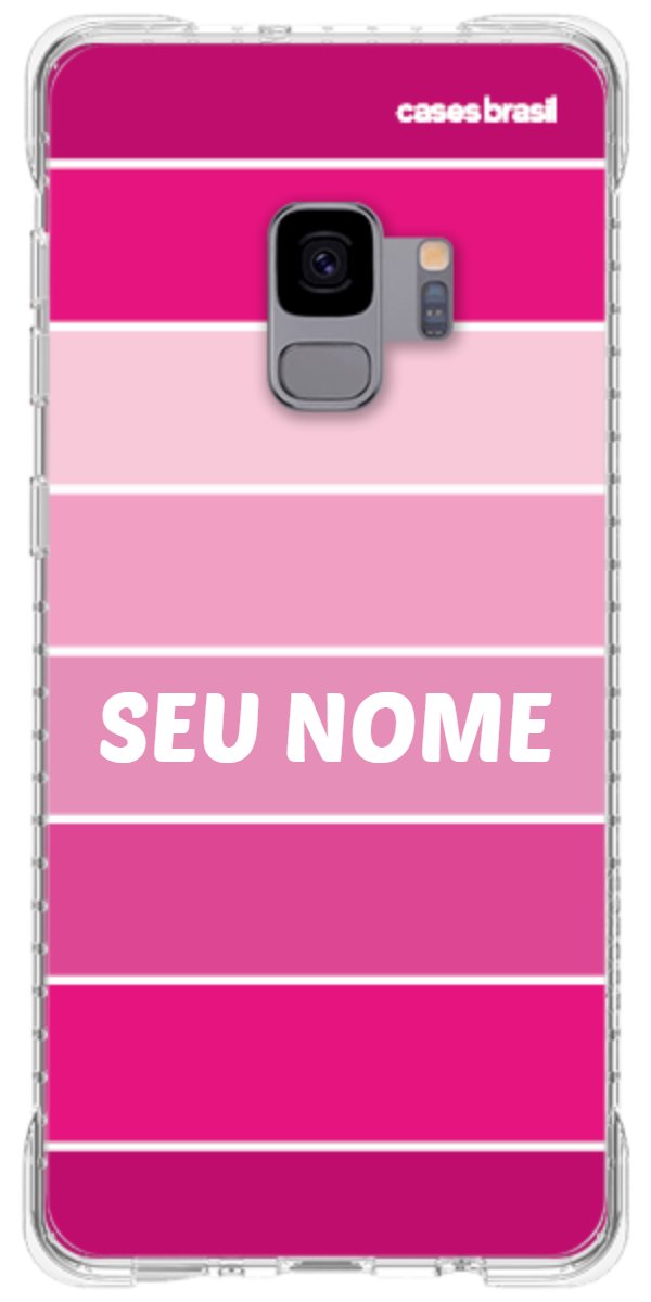 Capinha para Celular Faixas Tons de Rosas