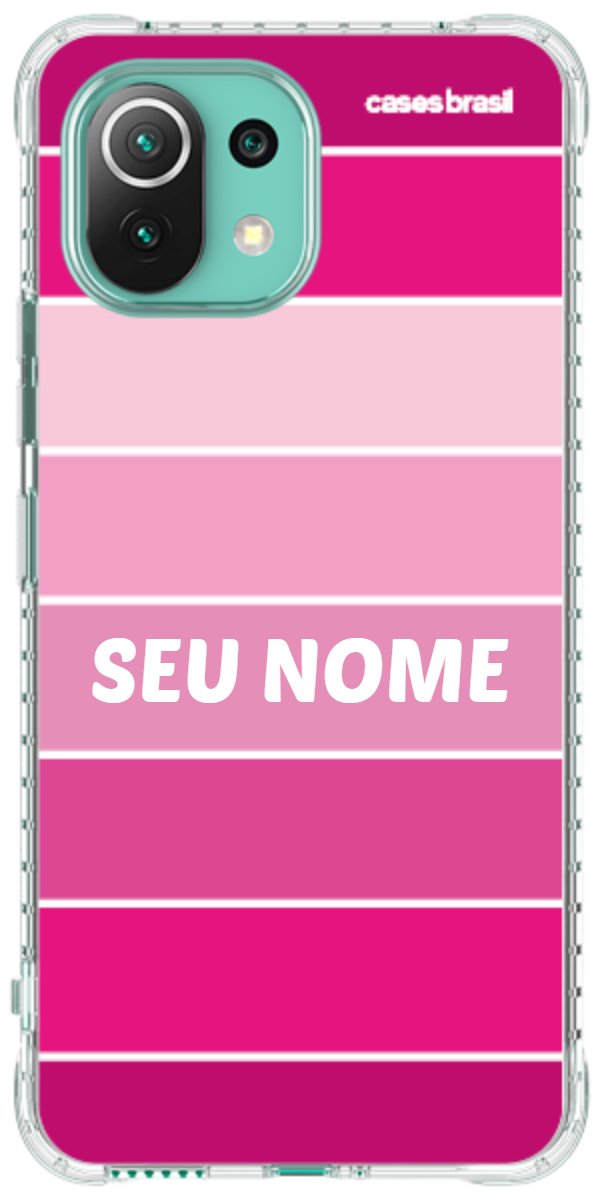 Capinha para Celular Faixas Tons de Rosas