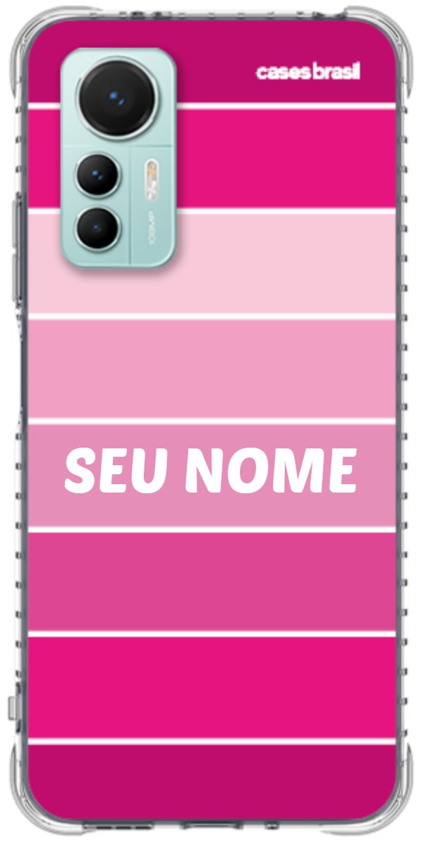 Capinha para Celular Faixas Tons de Rosas