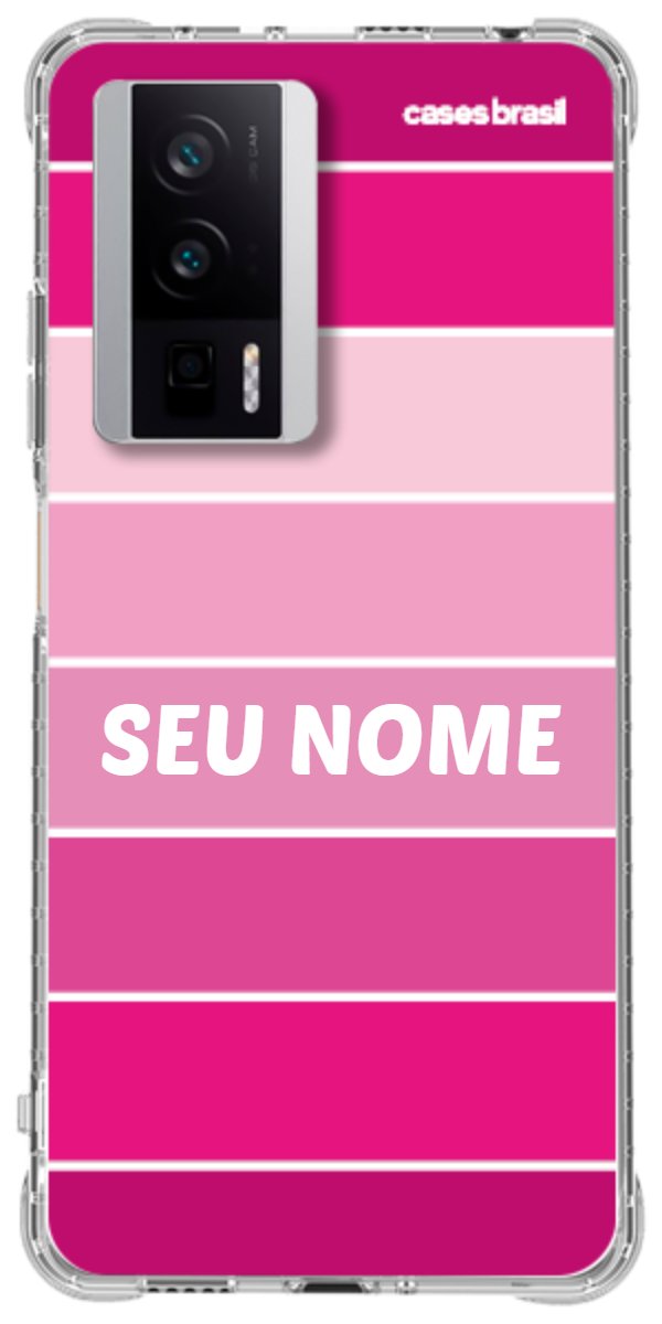 Capinha para Celular Faixas Tons de Rosas