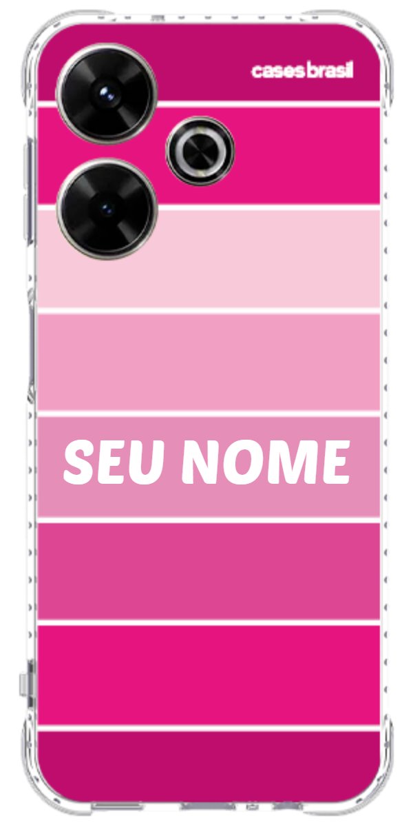 Capinha para Celular Faixas Tons de Rosas