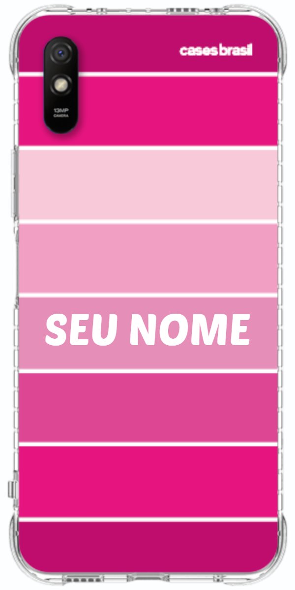 Capinha para Celular Faixas Tons de Rosas