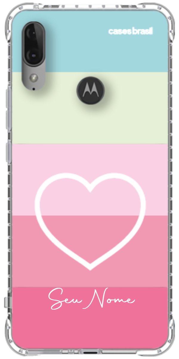 Capinha para Celular Coração delicado Arco-íris