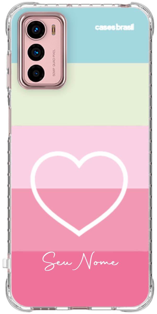 Capinha para Celular Coração delicado Arco-íris