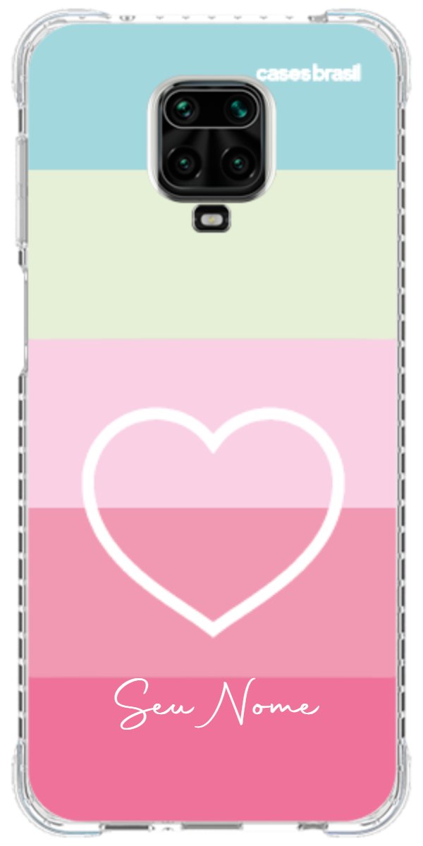 Capinha para Celular Coração delicado Arco-íris